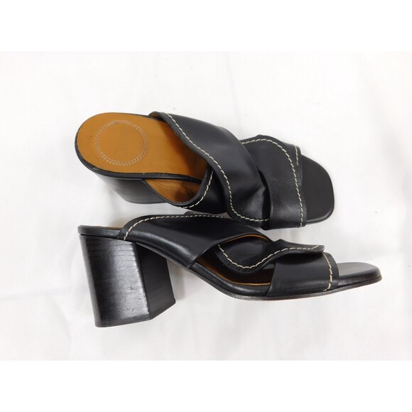 Chloe Candice Twist Block Heel Sandals 37 - Picture 4 of 9